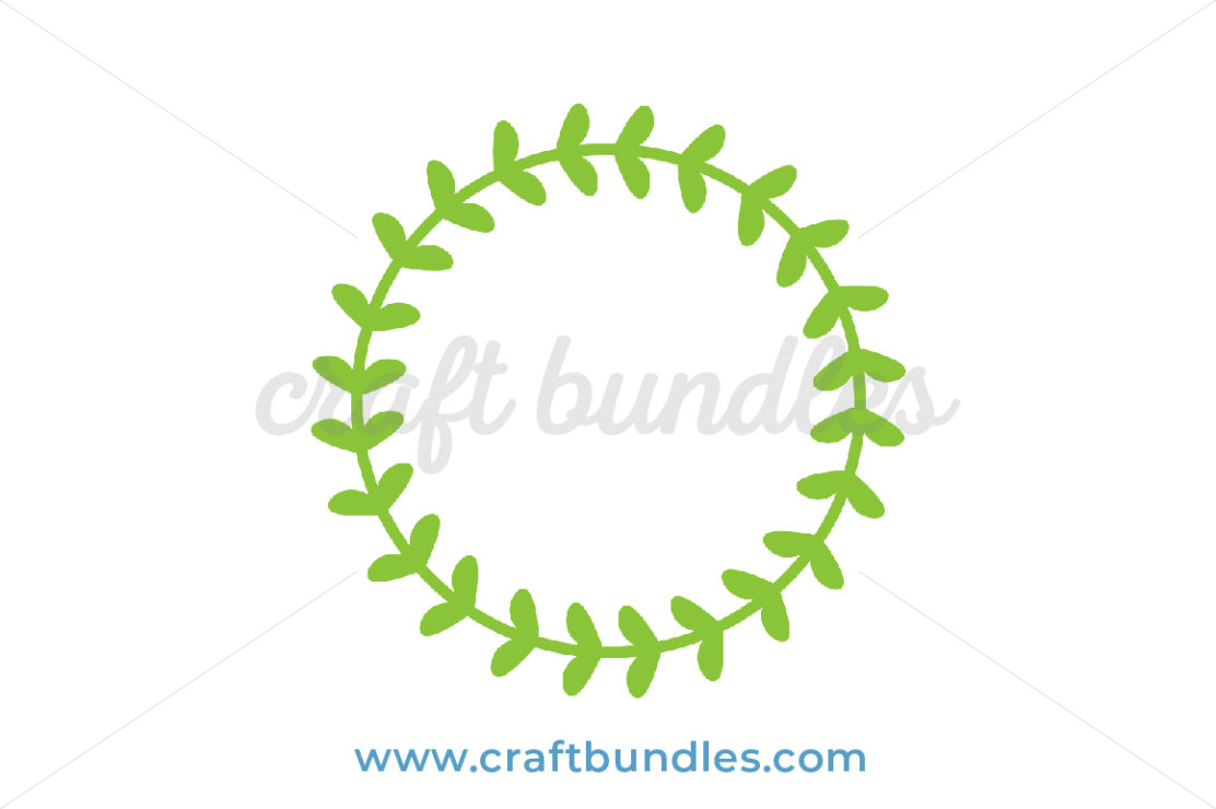 Leaves Wreath Design SVG Cut File CraftBundles