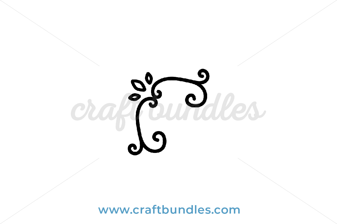 Filigree Corner Decoration SVG Cut File - CraftBundles