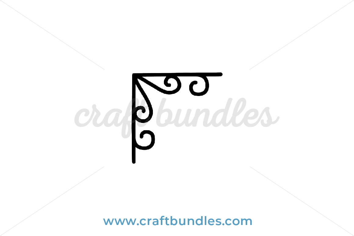 Filigree Corner Decoration SVG Cut File - CraftBundles