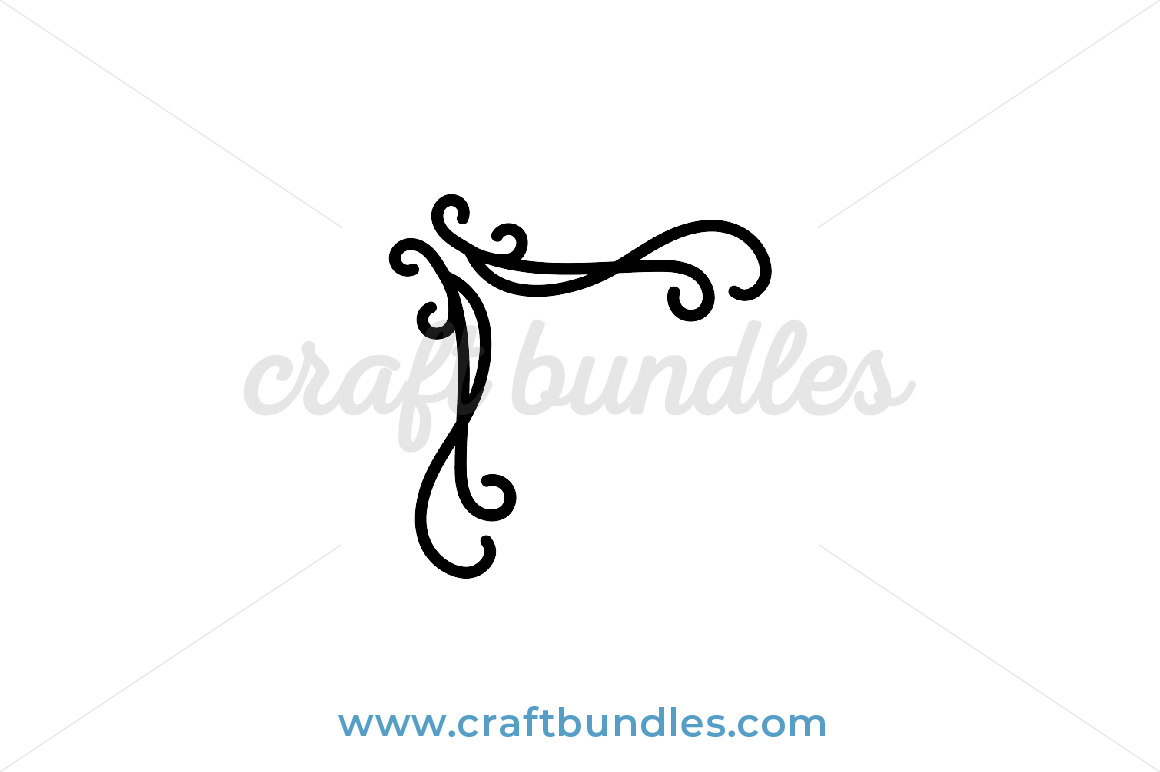 Filigree Corner Decoration SVG Cut File - CraftBundles