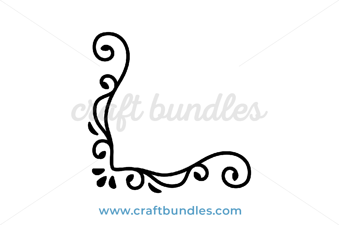 Filigree Corner Decoration SVG Cut File - CraftBundles