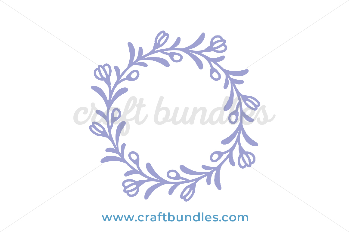 Download Floral Wreath SVG Cut File - CraftBundles