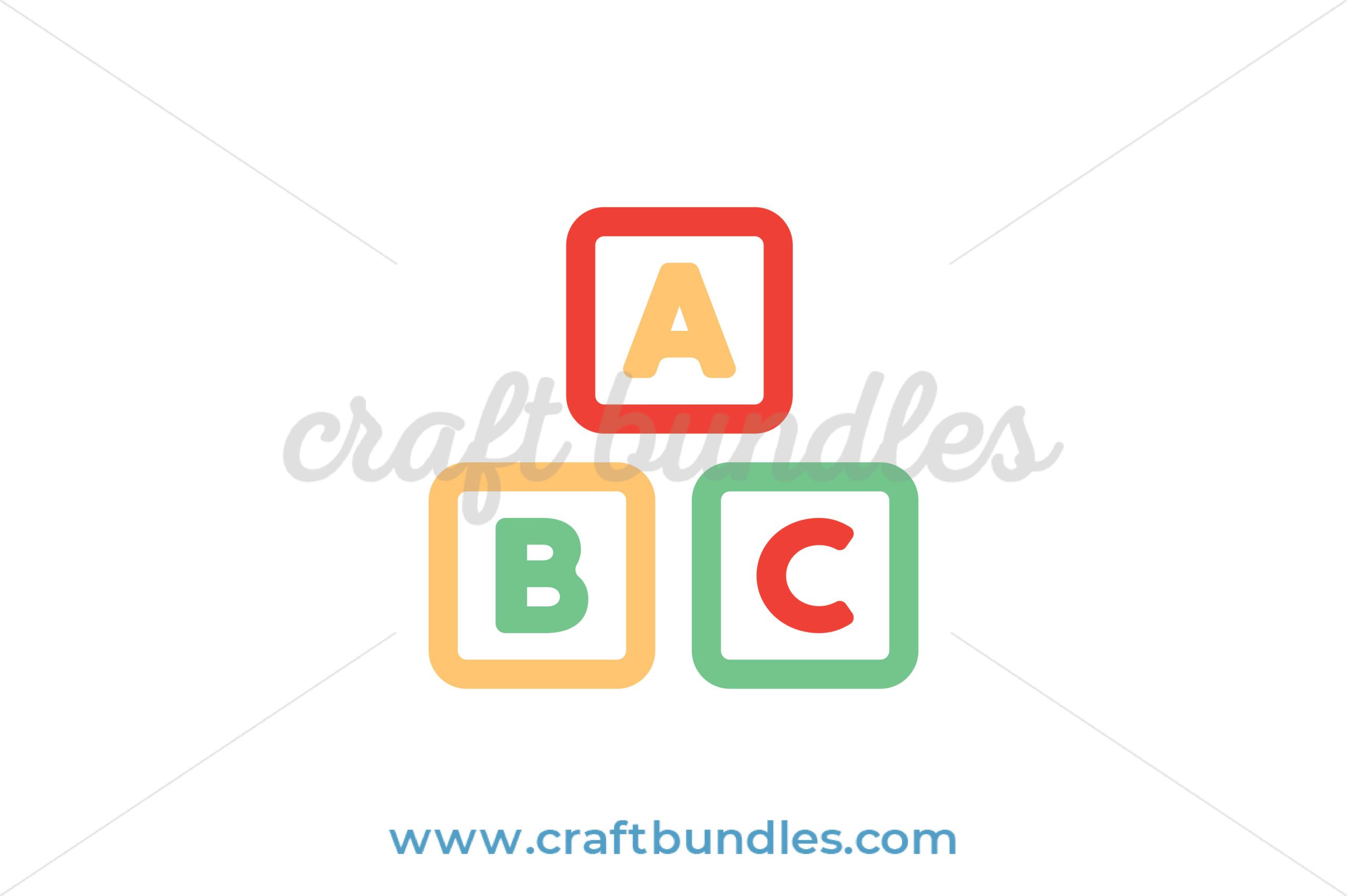 ABC SVG Cut File - CraftBundles