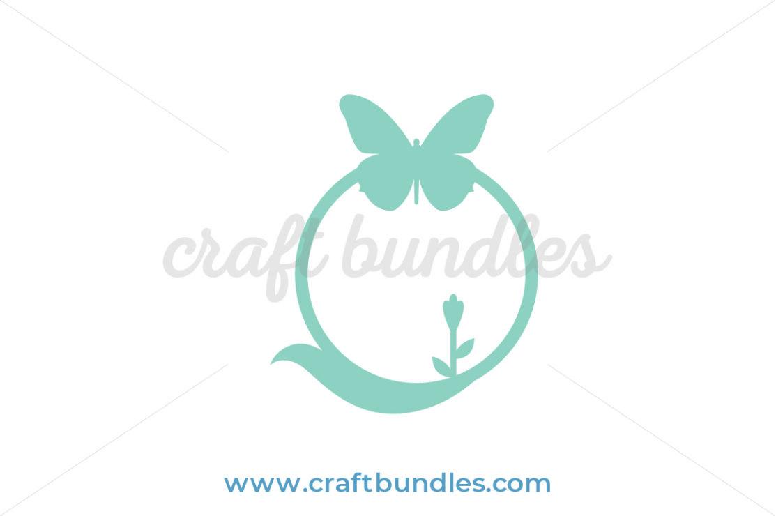 Download Butterfly Frame SVG Cut File - CraftBundles