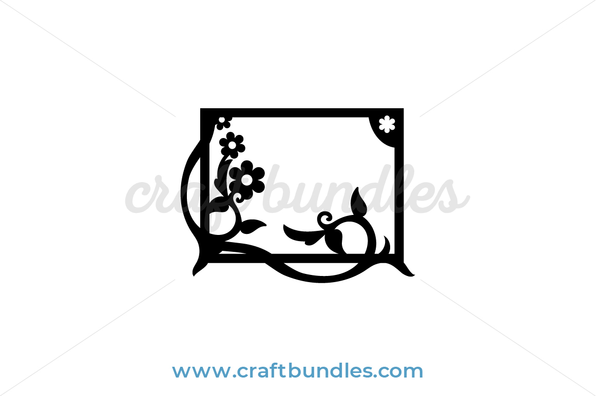 Download Floral Frame Svg Cut File Craftbundles