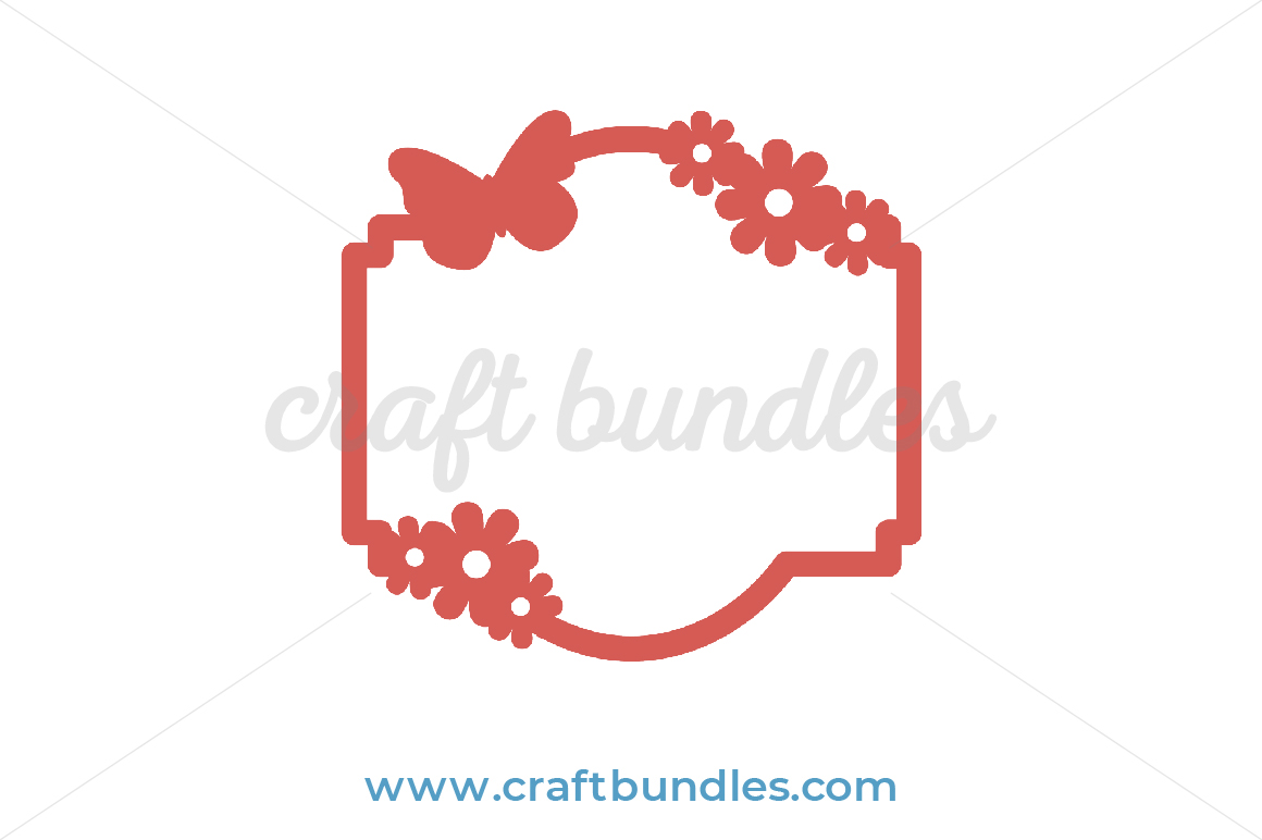 Floral Border SVG Bundle Cut File