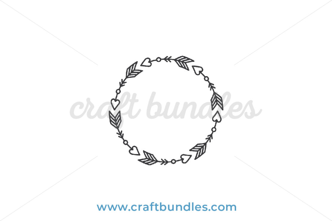 Download Simple Wreath SVG Cut File - CraftBundles