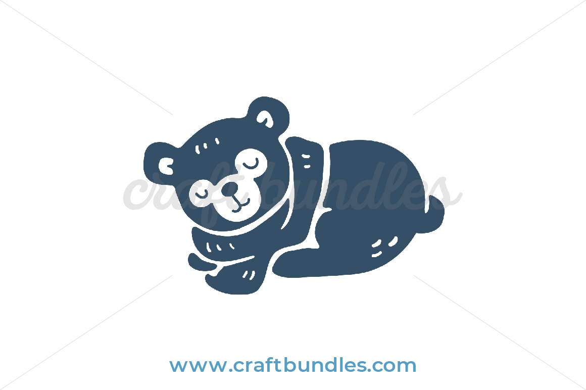 Download Sleeping Bear Svg Cut File Craftbundles