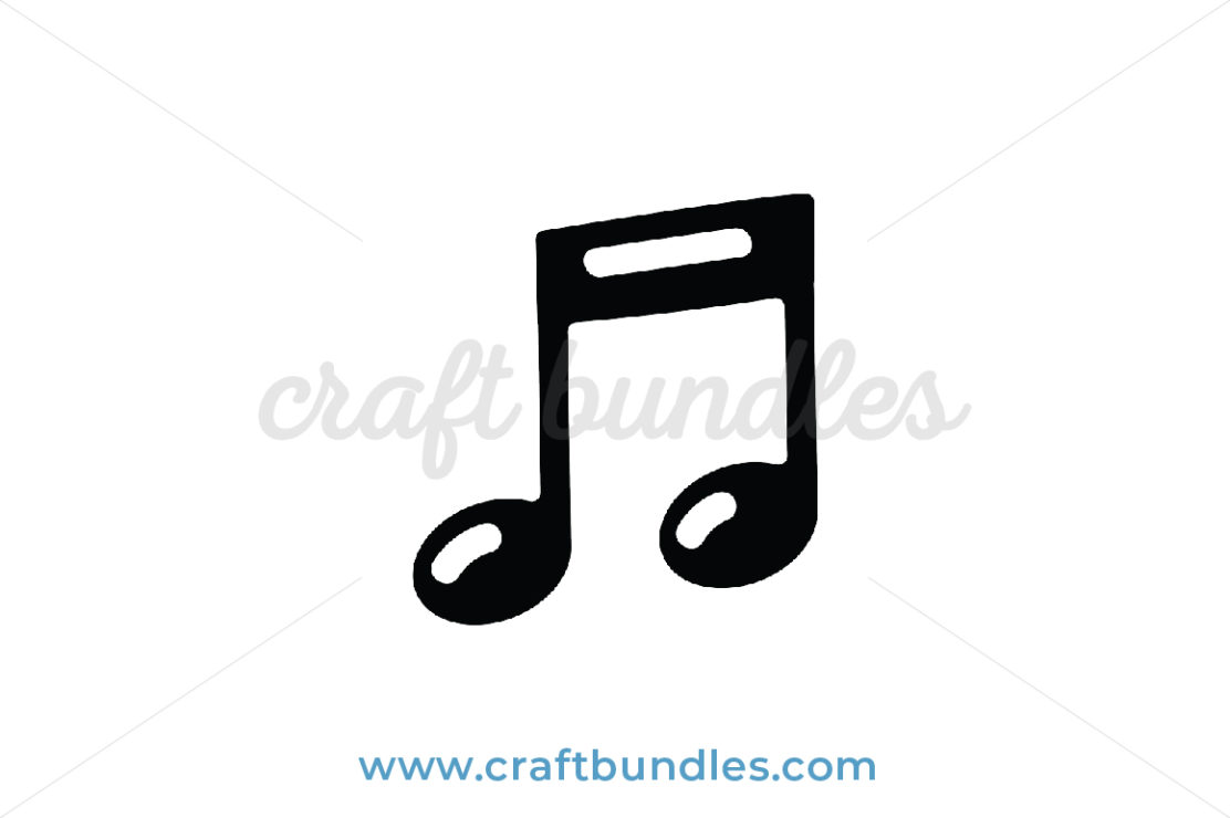 Musical Note SVG Cut File - CraftBundles