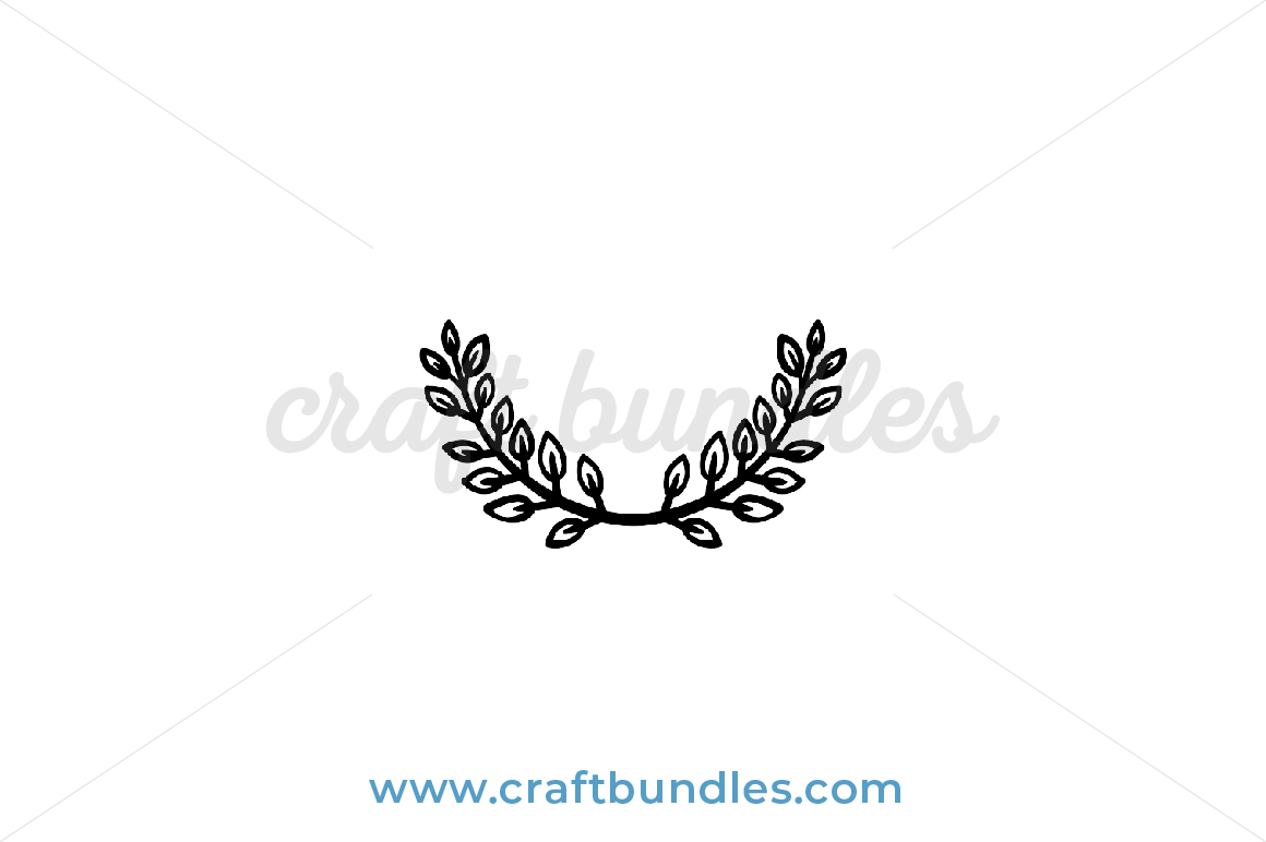 Download Floral Laurel SVG Cut File - CraftBundles