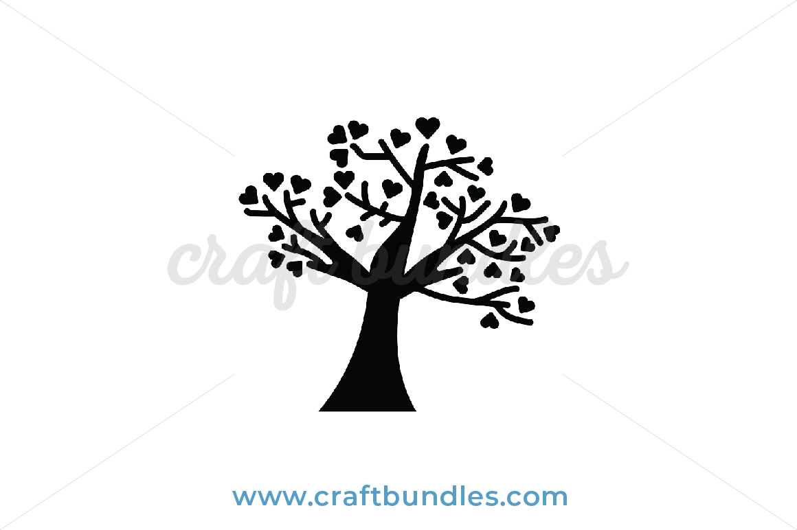 Download Heart Tree Svg Cut File Craftbundles