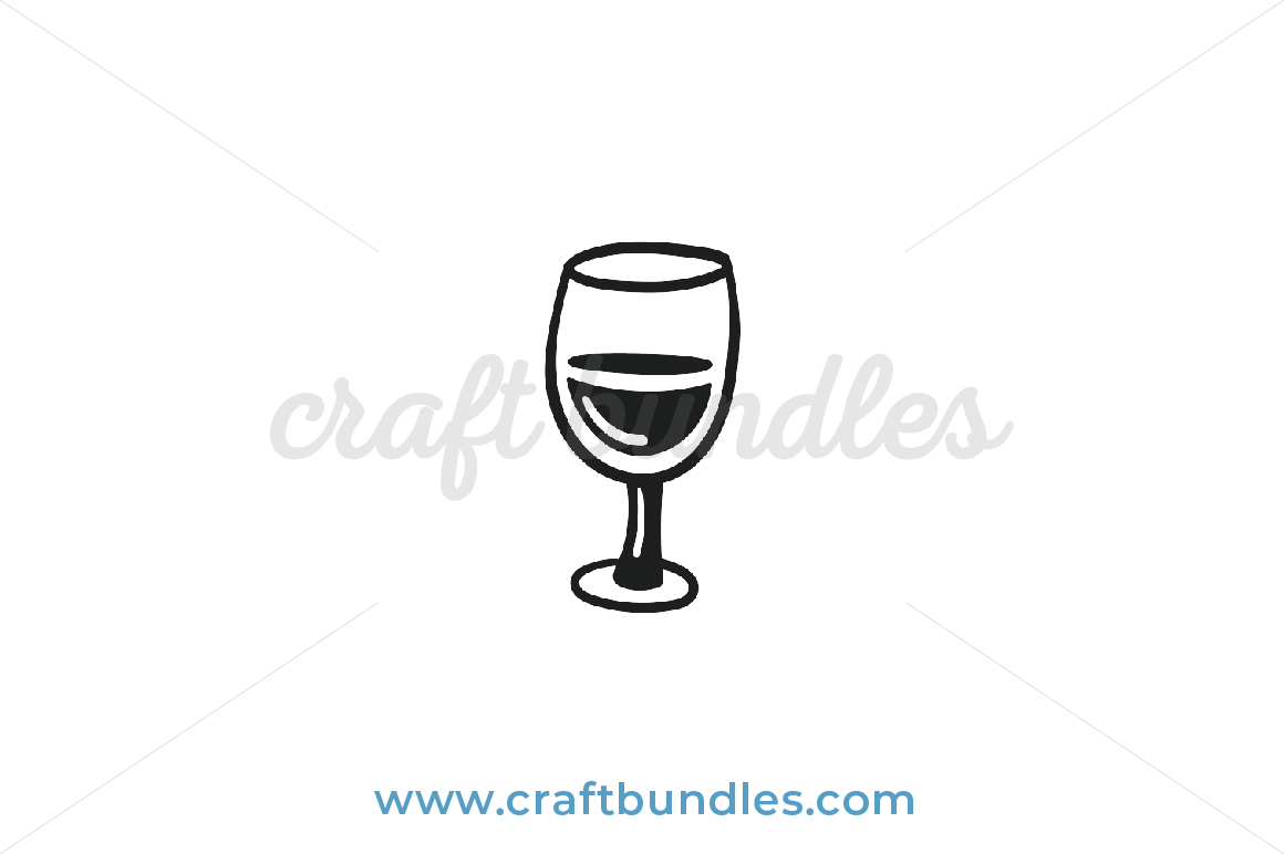 Download Wine Glass SVG Cut File - CraftBundles
