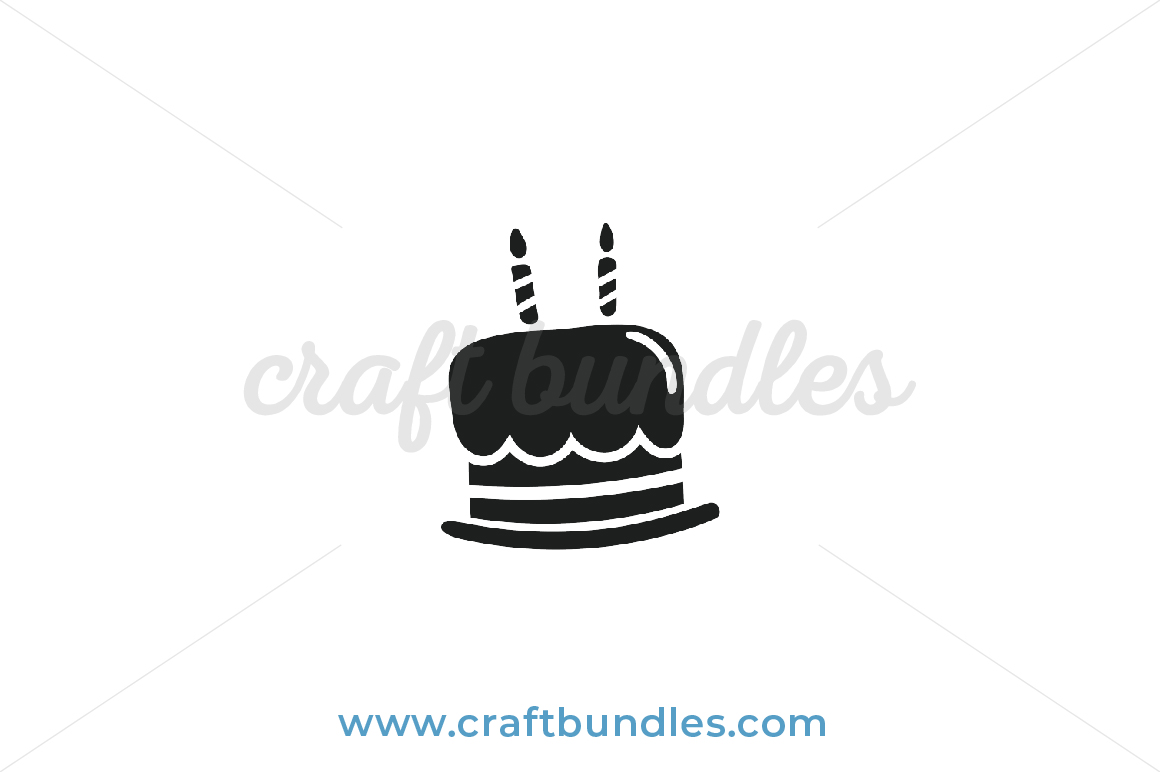 Download Birthday Cake SVG Cut File - CraftBundles