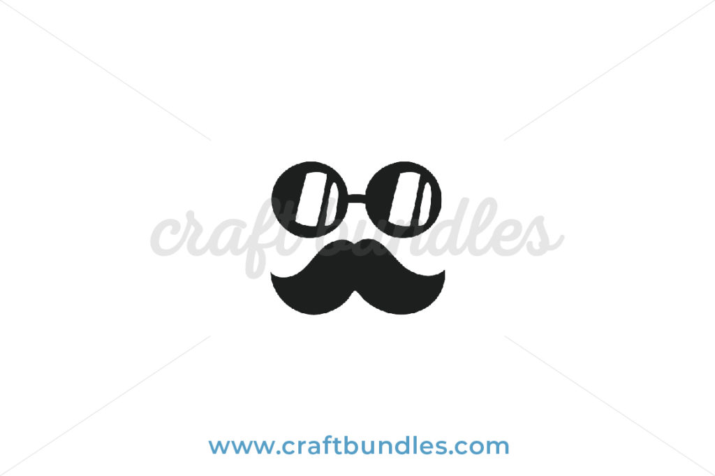 Glasses With Mustache Svg Cut File - Craftbundles