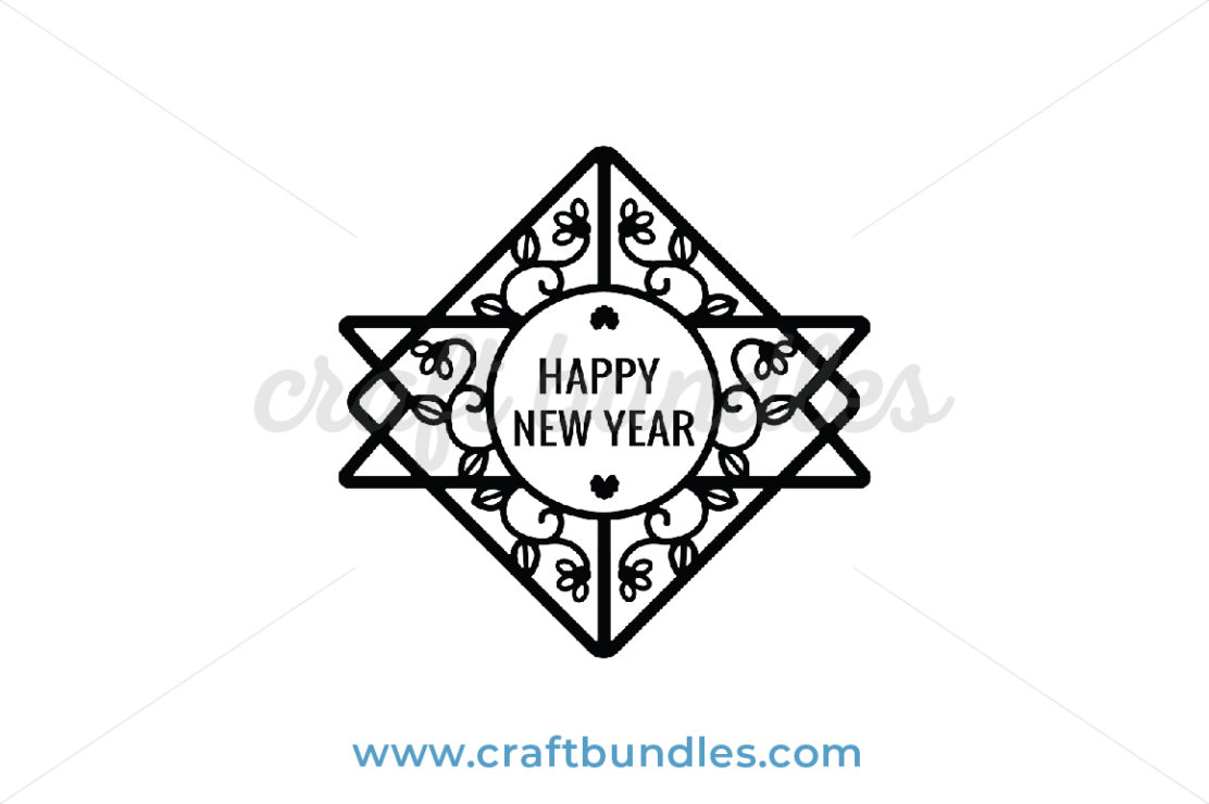 Happy New Year SVG Cut File - CraftBundles