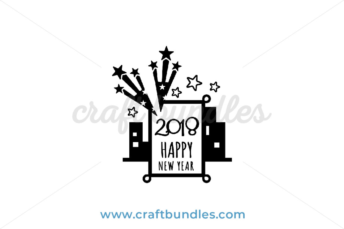 Happy New Year SVG Cut File - CraftBundles