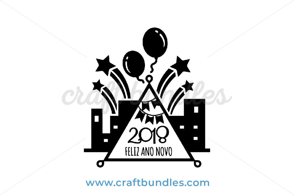 Happy New Year SVG Cut File - CraftBundles