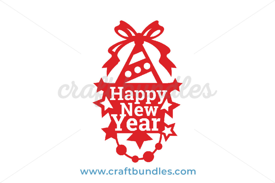 Happy New Year SVG Cut File - CraftBundles