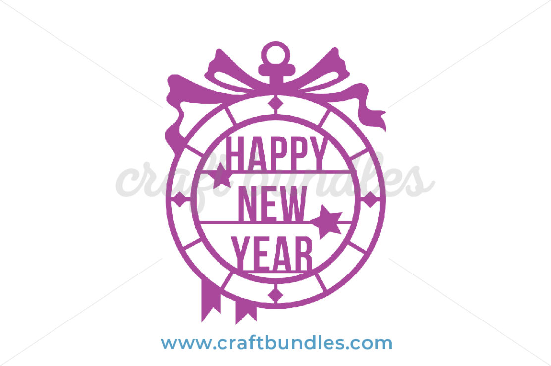 Happy New Year SVG Cut File - CraftBundles