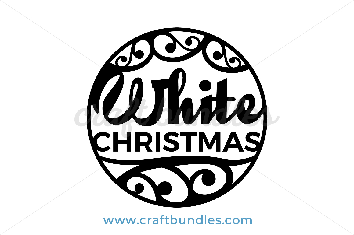 White Christmas SVG Cut File - CraftBundles