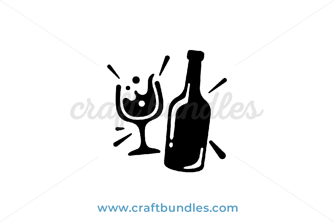 Bottle of Wine SVG Cut file by Creative Fabrica Crafts · Creative