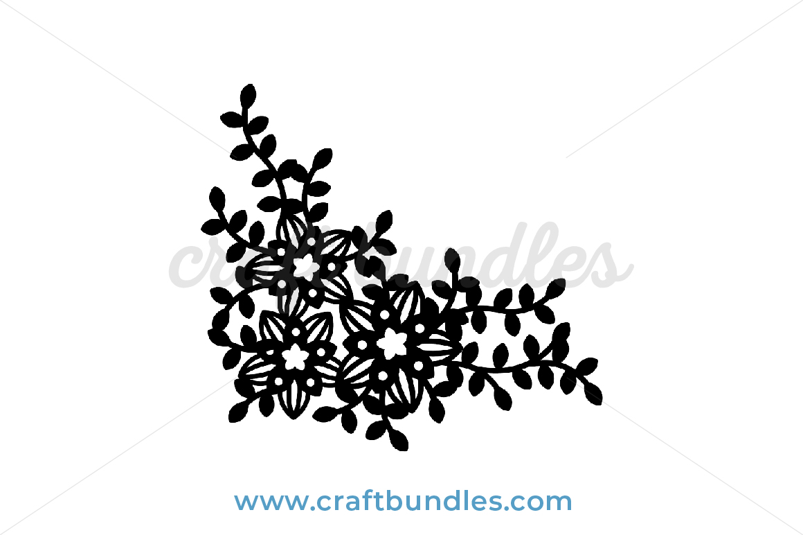 Download Decorative Floral Design Svg Cut File Craftbundles