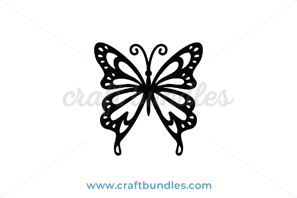 Decorative Butterfly Design SVG Cut File - CraftBundles