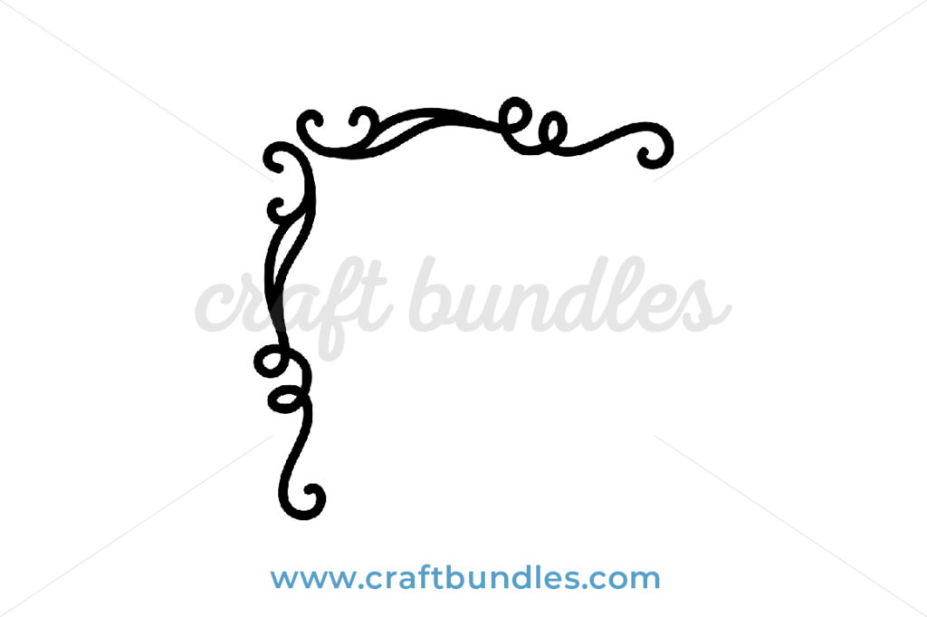 Filigree Corner Decoration SVG Cut File - CraftBundles