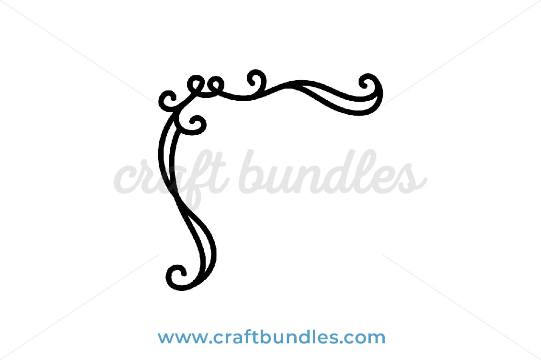 Filigree Corner Decoration SVG Cut File - CraftBundles