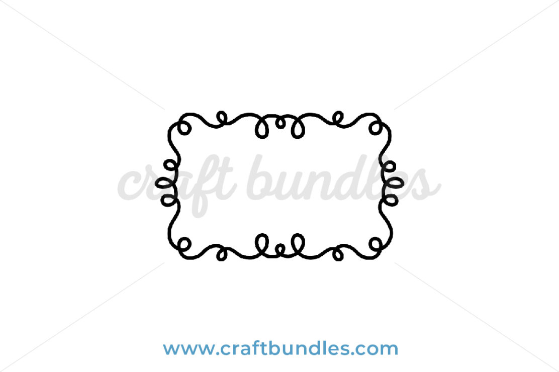 Simple Line Frame SVG Cut File - CraftBundles