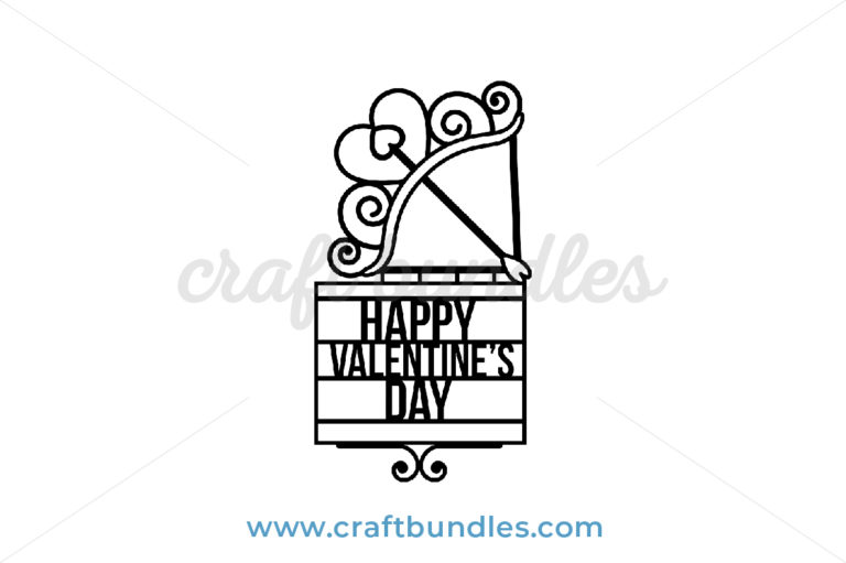 Download Valentine Bow Arrow SVG Cut File - CraftBundles