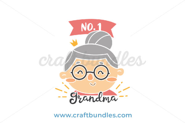 Download No1 Grandma SVG Cut File - CraftBundles