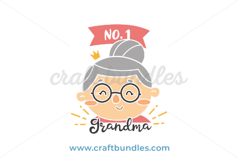 No1 Grandma SVG Cut File - CraftBundles