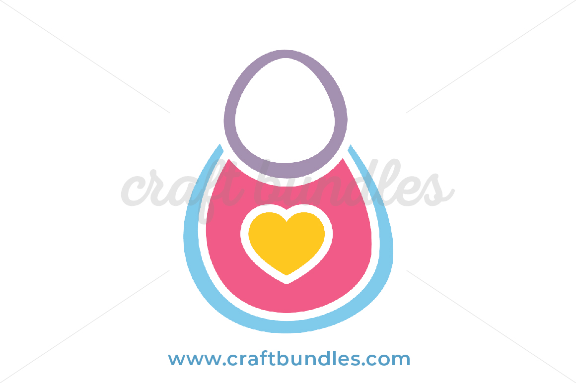 Baby Bib SVG Cut File - CraftBundles