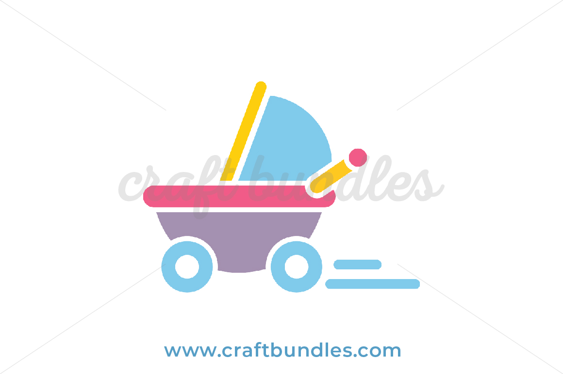 Download Baby Stroller Svg Cut File Craftbundles