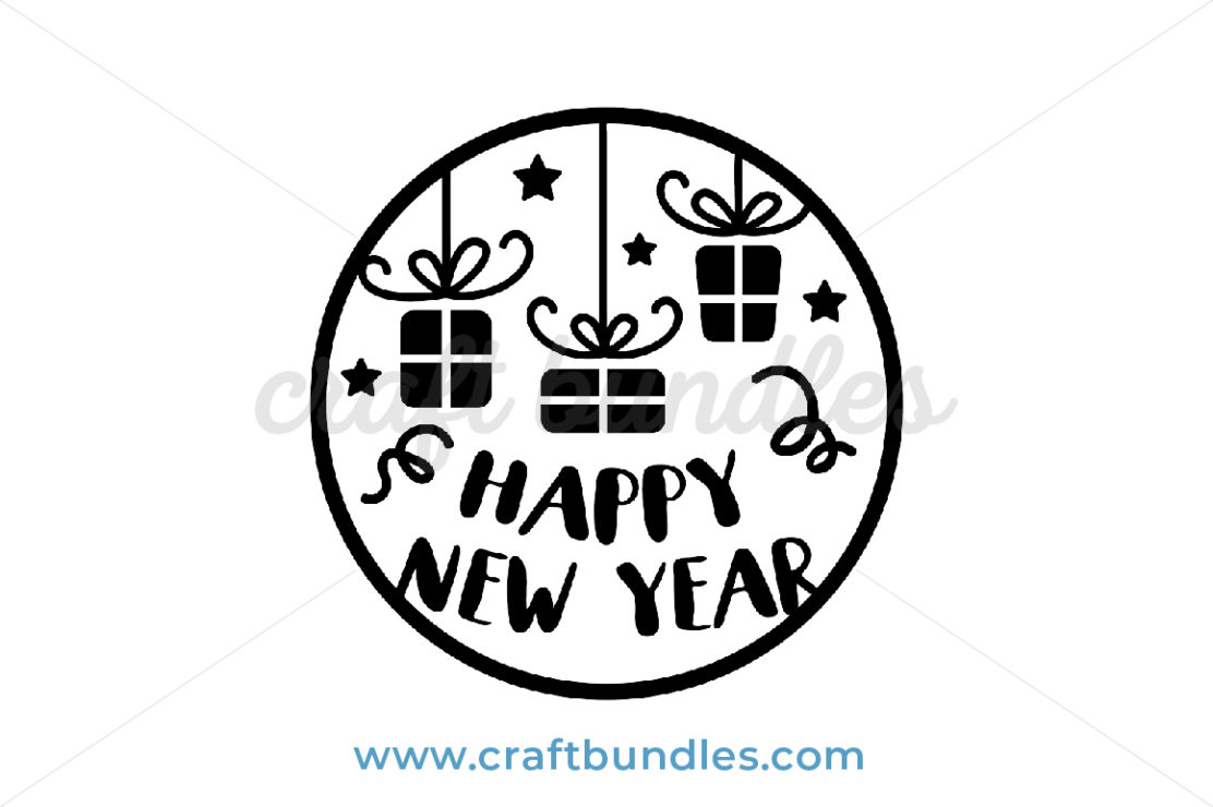 Happy New Year SVG Cut File - CraftBundles