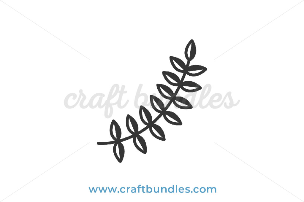 Floral Branch SVG Cut File - CraftBundles