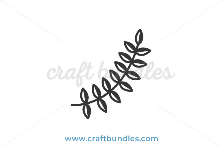 Floral Branch Svg Cut File - Craftbundles