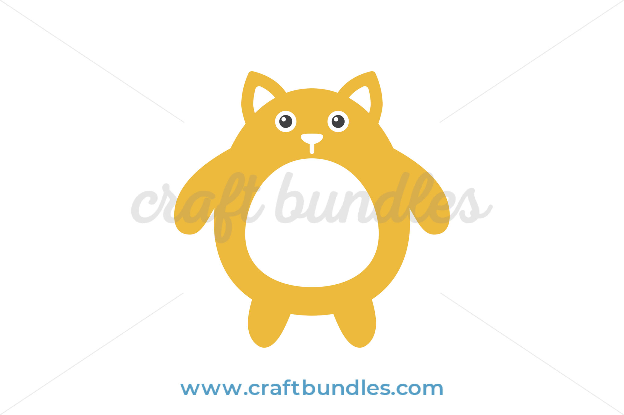 Cat Monogram SVG Cut File - CraftBundles