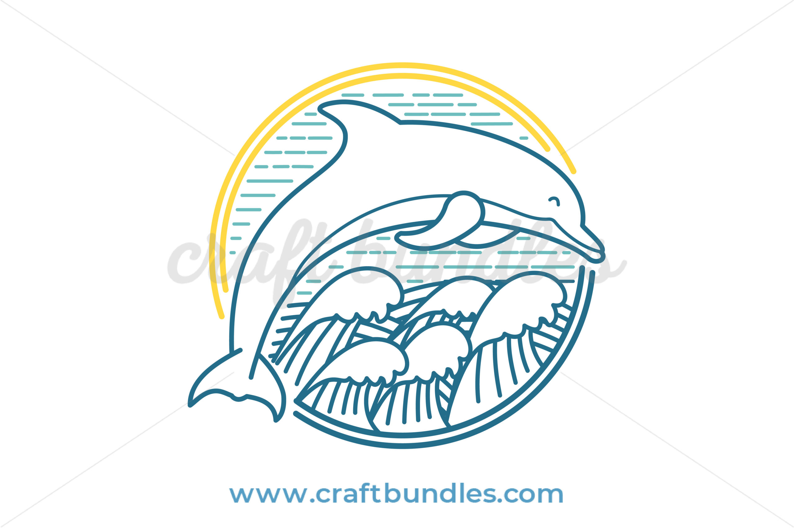 Save the Dolphins SVG Cut file by Creative Fabrica Crafts · Creative Fabrica