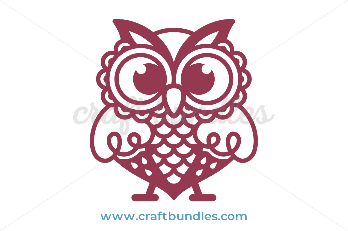 Download Cute Owl SVG Cut File - CraftBundles