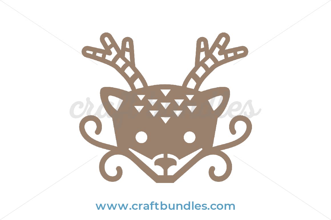 Download Deer Ornate Svg Cut File Craftbundles