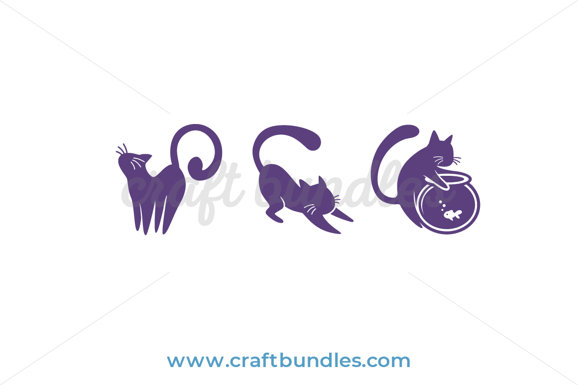 Kitty Cat SVG Cut File - CraftBundles