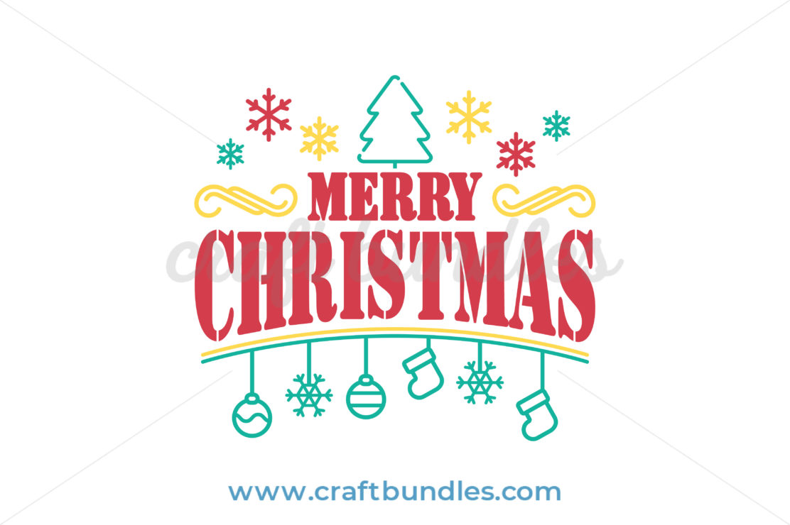 Download Christmas Banner SVG Cut File - CraftBundles