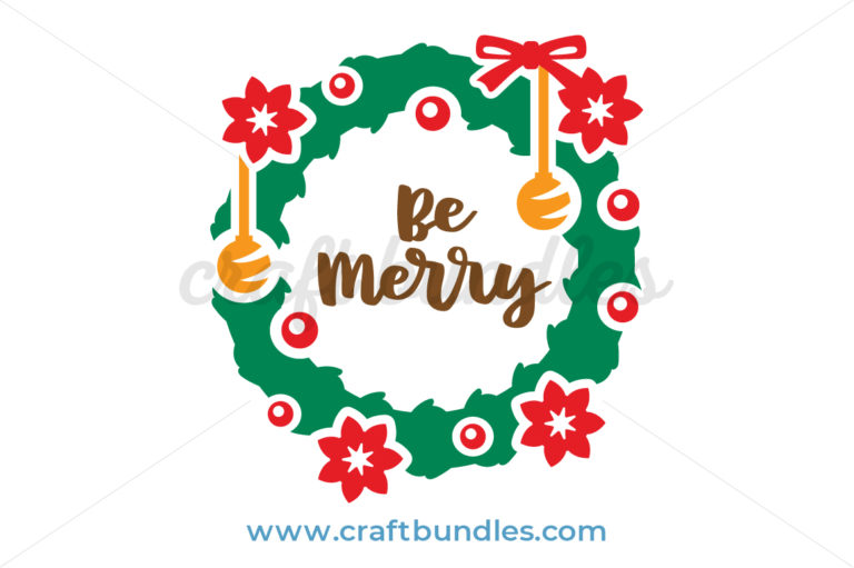 Download Christmas Wreath SVG Cut File - CraftBundles