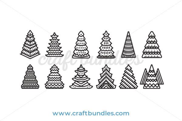 Christmas Tree SVG Cut File - CraftBundles