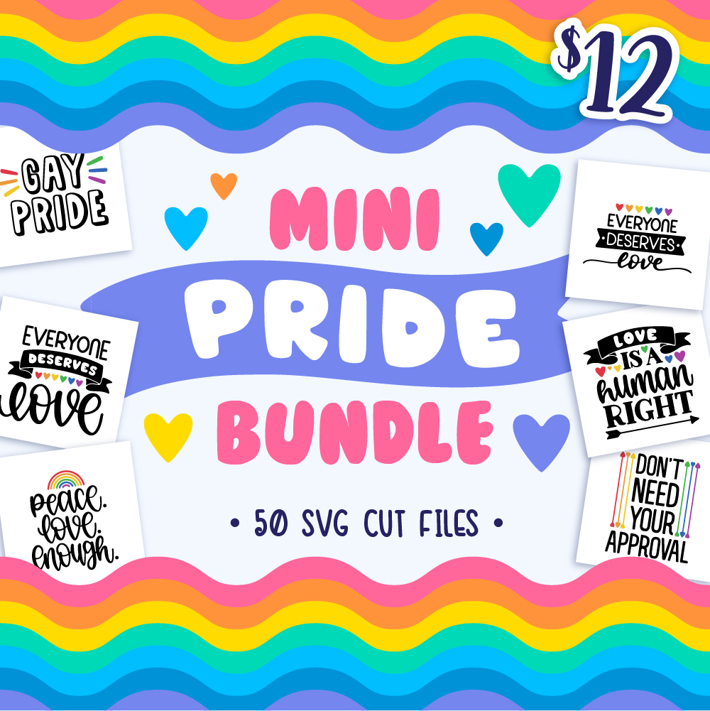 Download Mini Pride SVG Bundle - CraftBundles