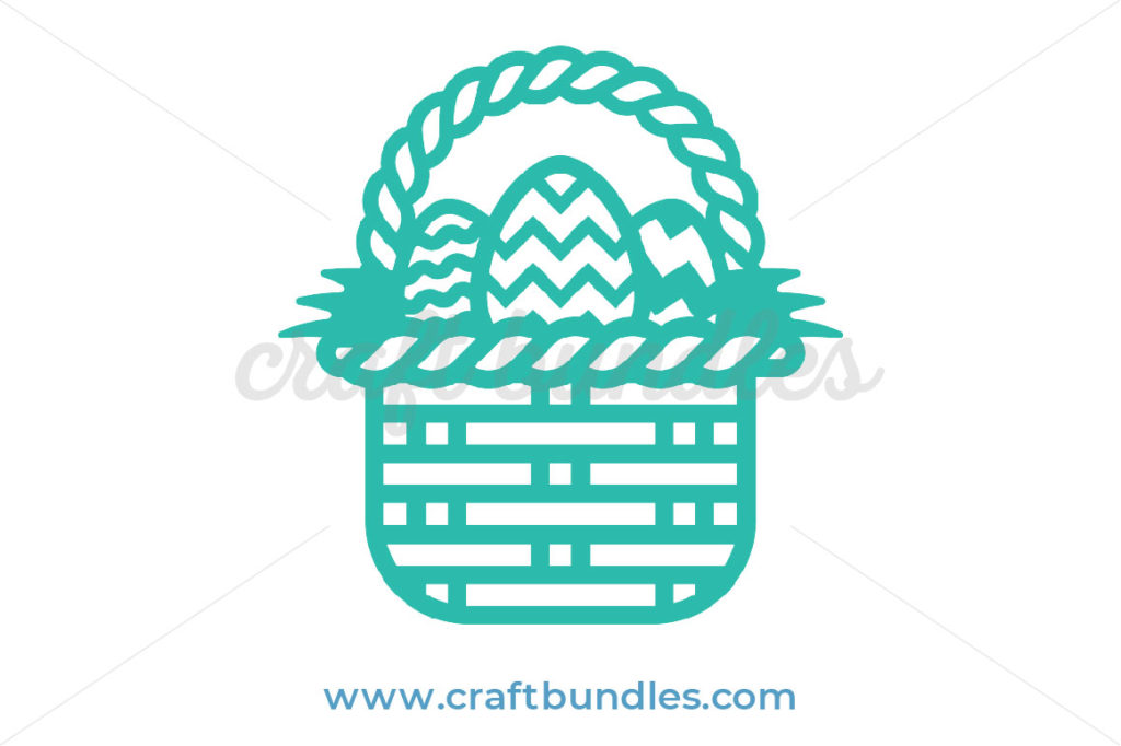 Easter Basket SVG Cut File - CraftBundles