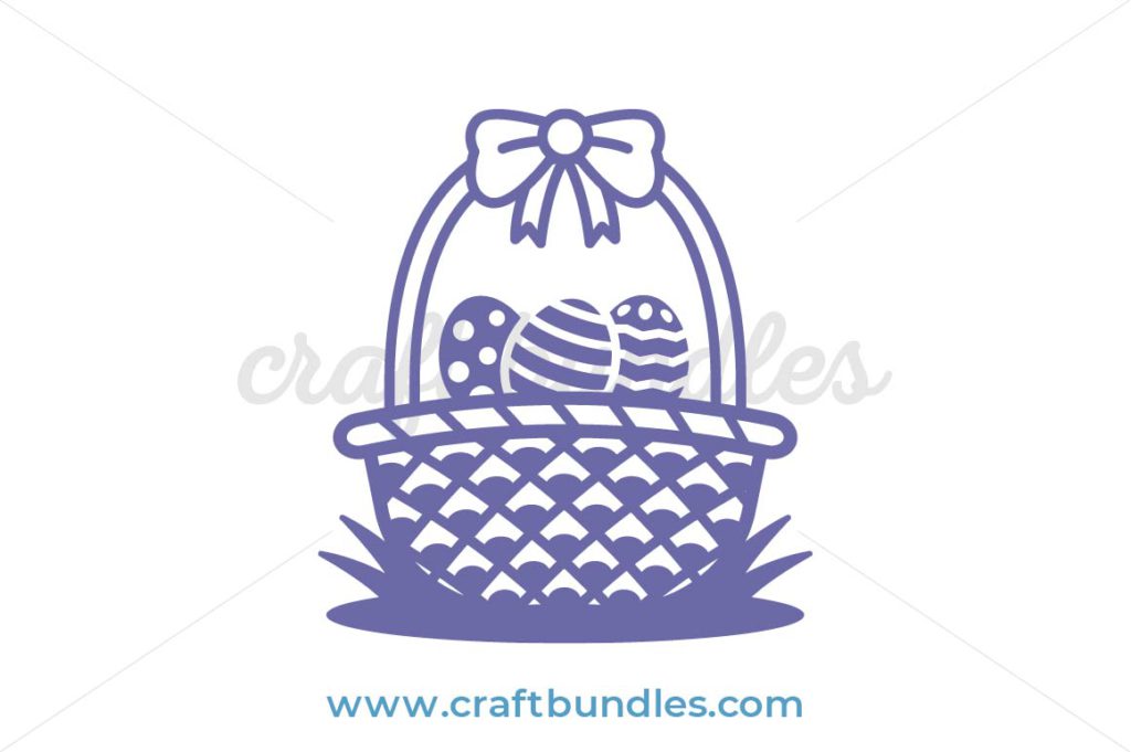 Easter Basket SVG Cut File - CraftBundles