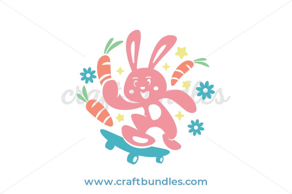 Easter Rabbit SVG Cut File - CraftBundles